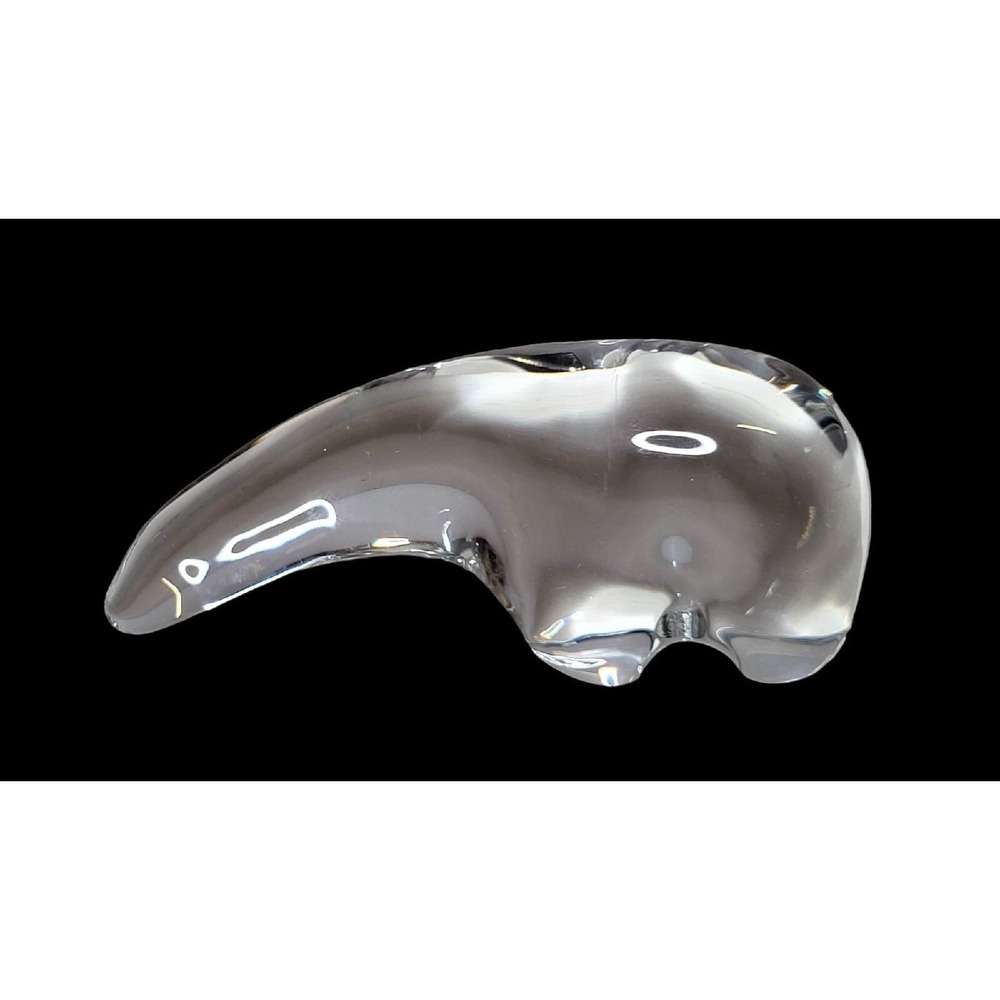 Baccarat Crystal Anteater Figurine Paperweight 5.5" L France
